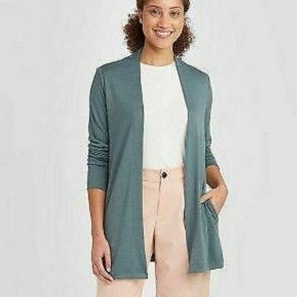 a new day | Sweaters | Nwt A New Day Teal Open Front Cardigan Size Medium |  Poshmark
